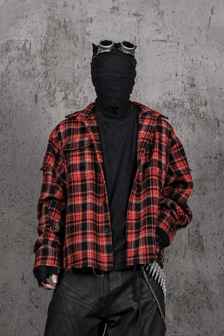 Crimson Ruin Wool Shirt Jacket