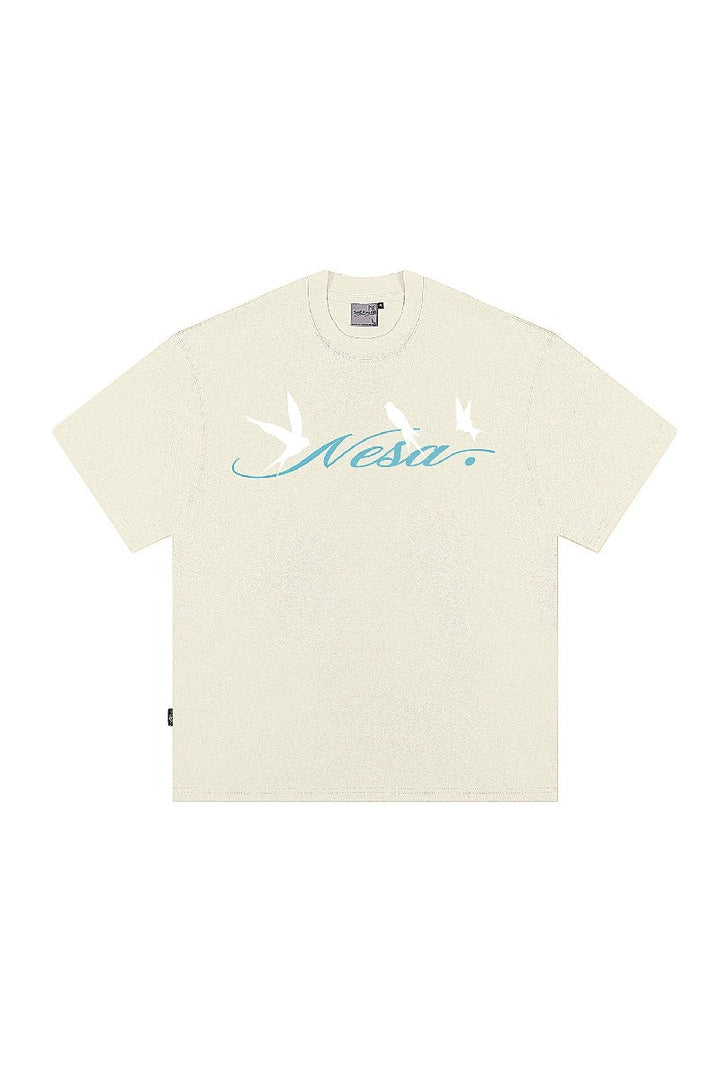 Swallow Print Graphic T-Shirt