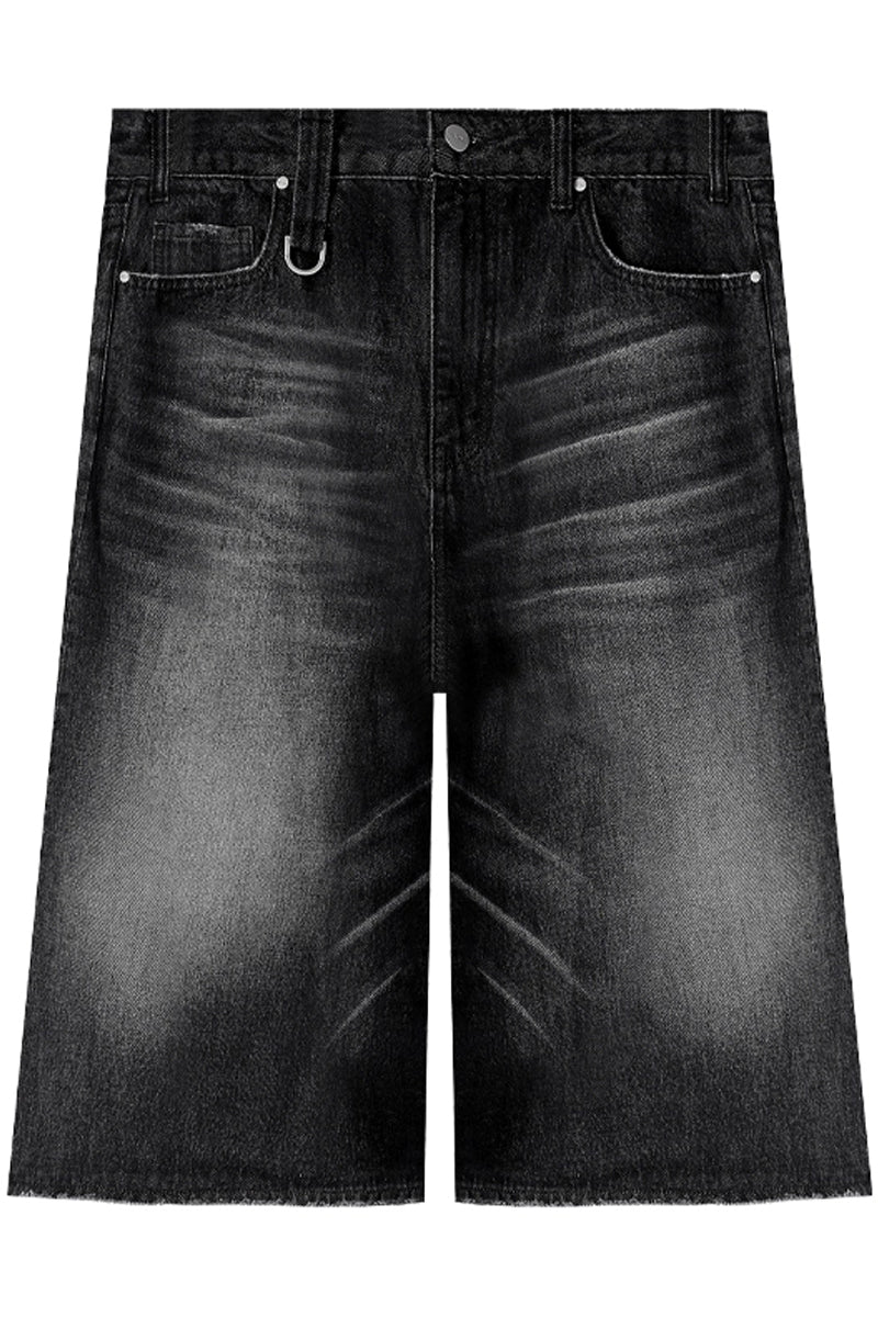 Washed Vintage Denim Shorts