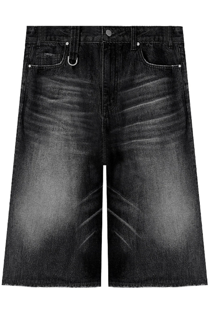 Washed Vintage Denim Shorts