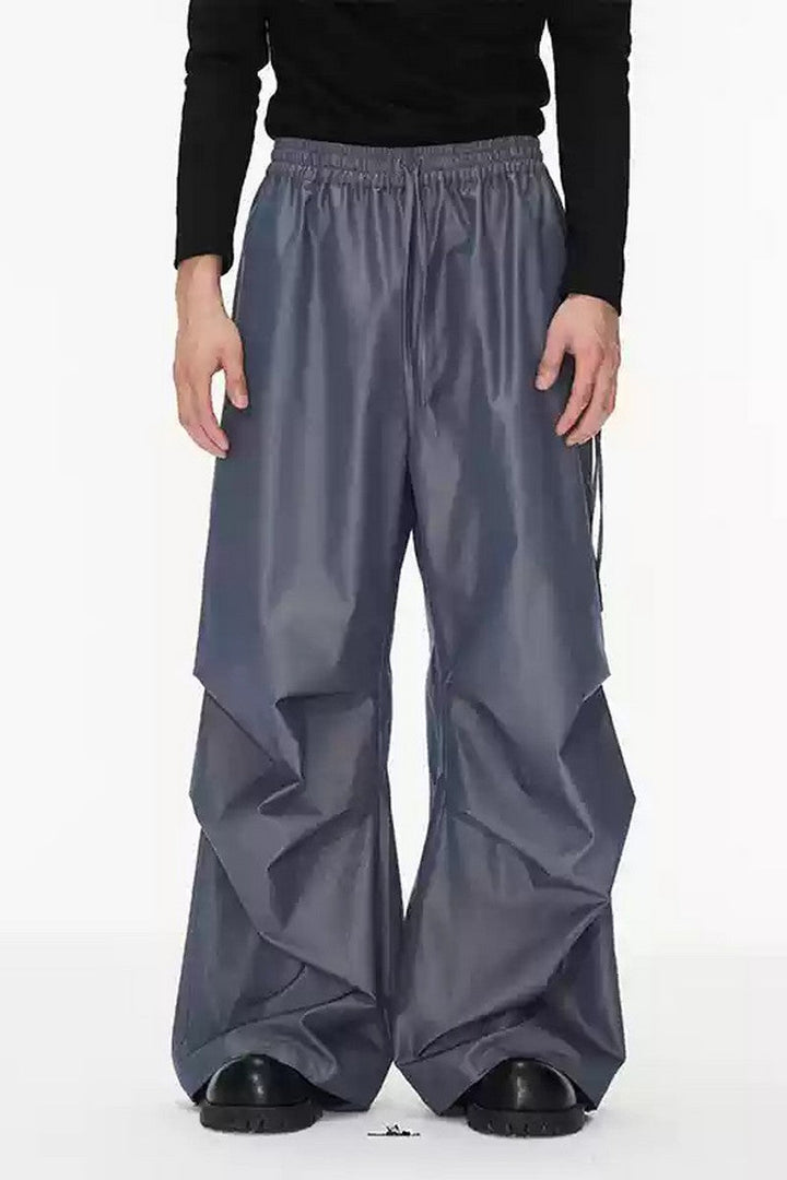 3D Pleated Tapered Casual Pants