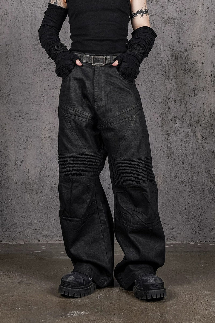 Infernal Gaze Black Flare Jeans