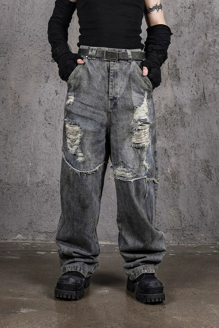 Heavy Duty Distressed Jeans