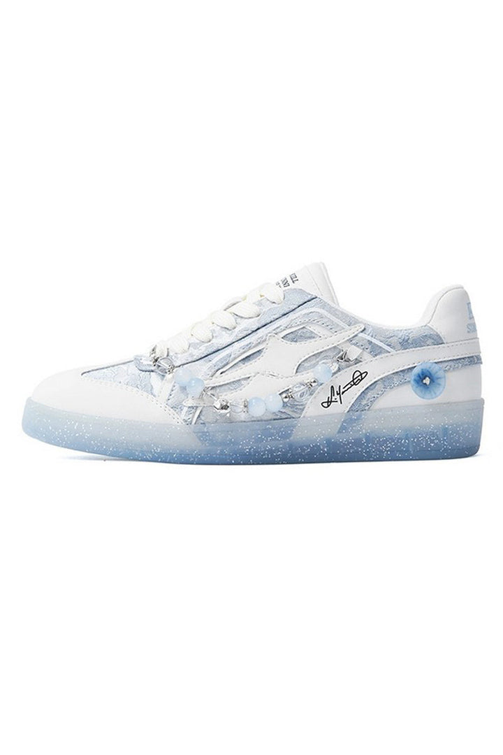 Icy Bue Unisex Retro Low Top Trainers