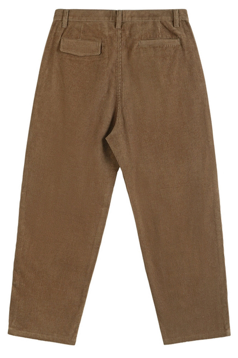 Corduroy Tapered Wide-Leg Trousers