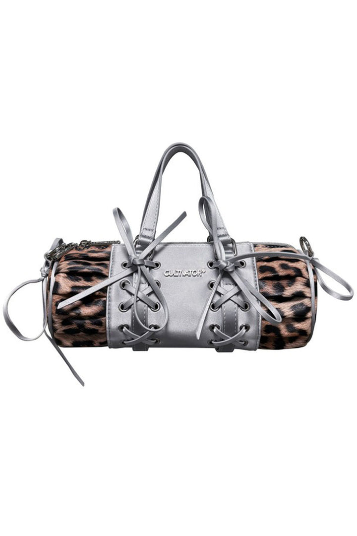 Millennial Leopard Print Mini Cylinder Phone Bag