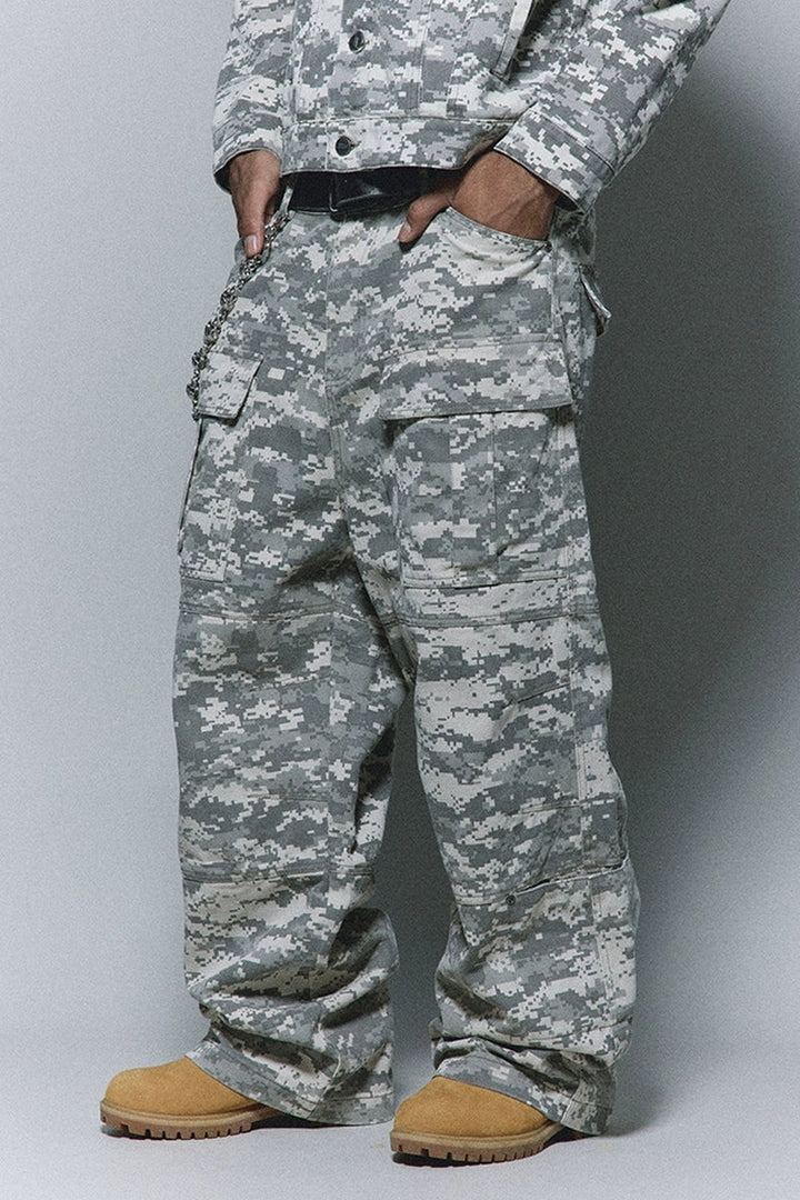 Mosaic Camo Military Cargo Pants