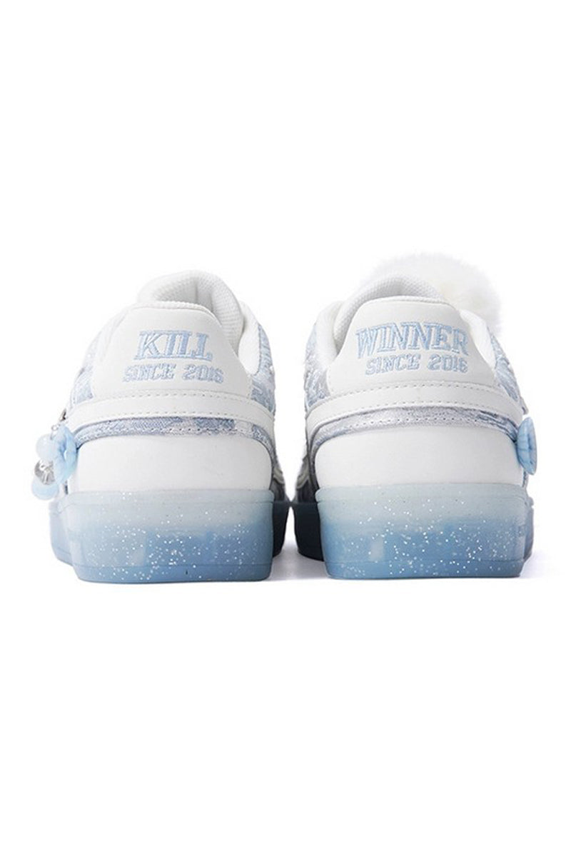 Icy Bue Unisex Retro Low Top Trainers