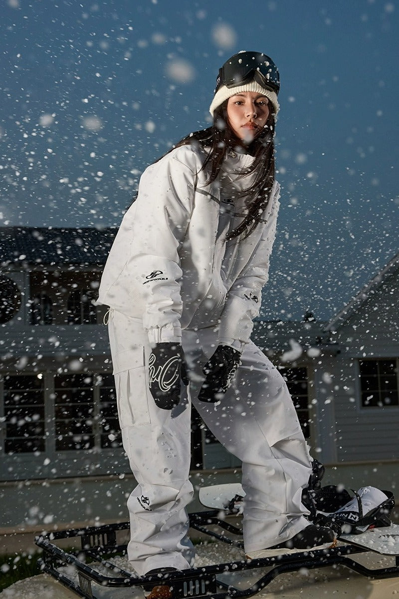 Waterproof Insulated Embroidered Ski Jacket