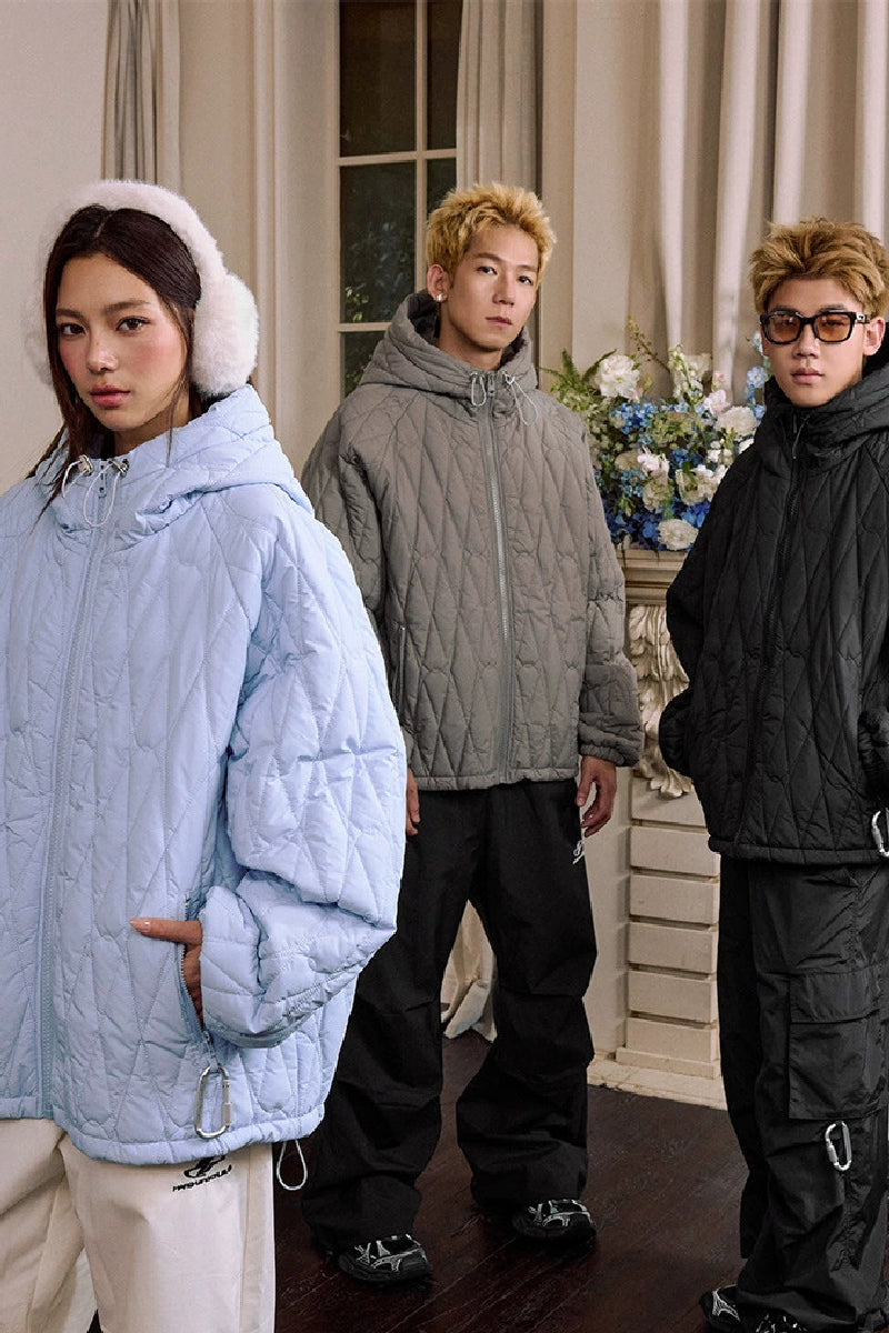 Quilted Textured Cleanfit Puffer Jacket