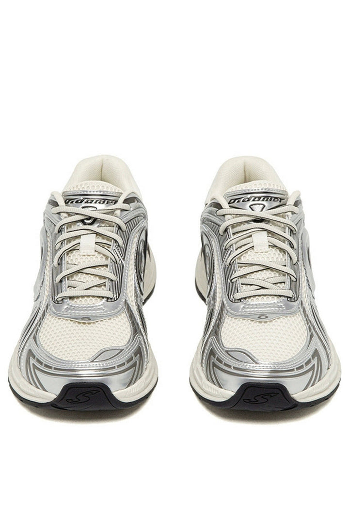 Silver Chunky Dad Sneakers