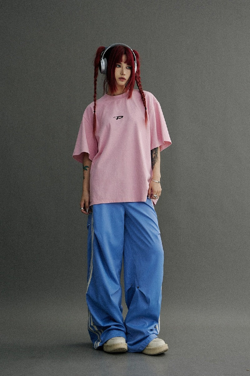 Millennium Stripe Loose Parachute Pants