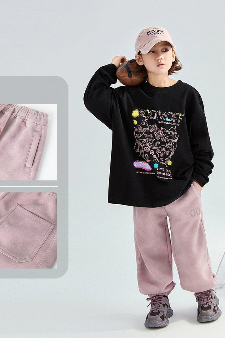 Loose Fit Korean Casual Pants