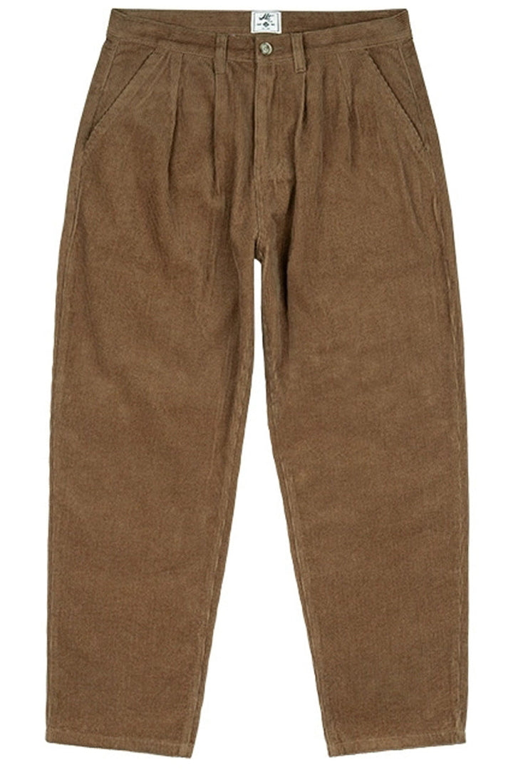 Corduroy Tapered Wide-Leg Trousers