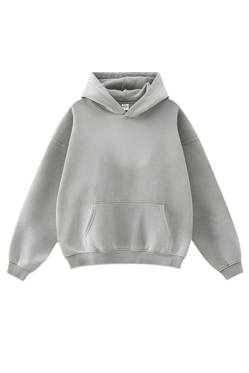 Fleece Knit Washed Sweatshirts