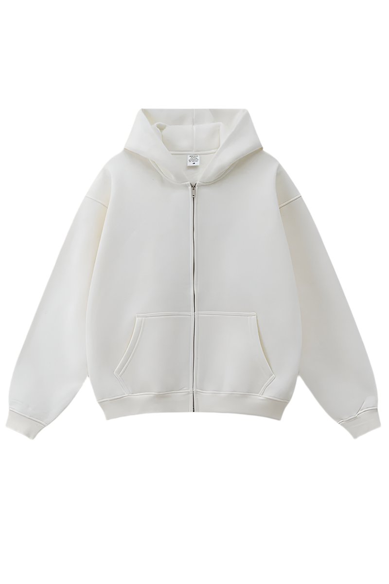 Fleece Streetwear Zip Hoodie