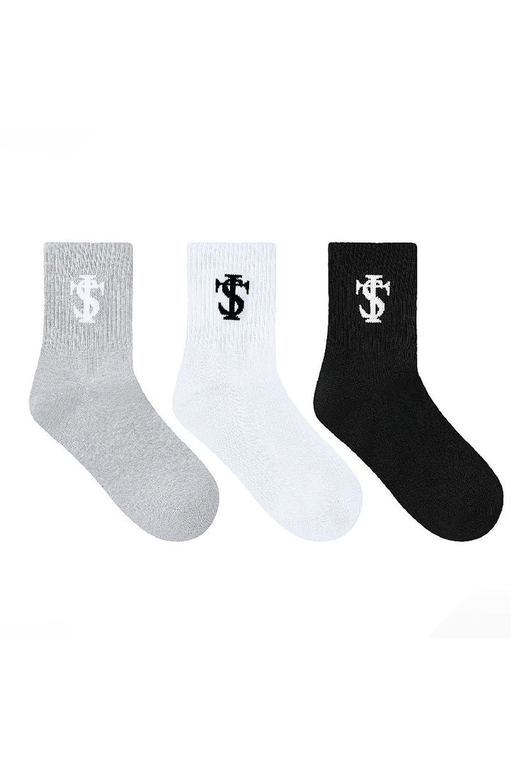 Multi-Color Logo Crew Socks