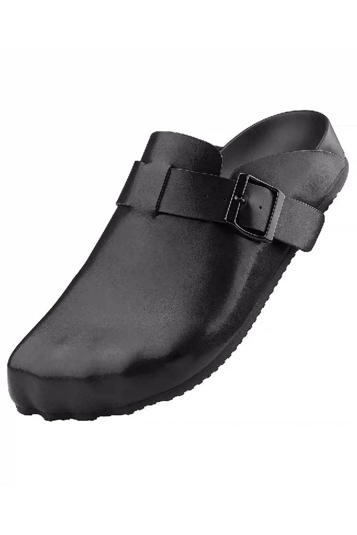 Ergonomic Leather Clog Mules