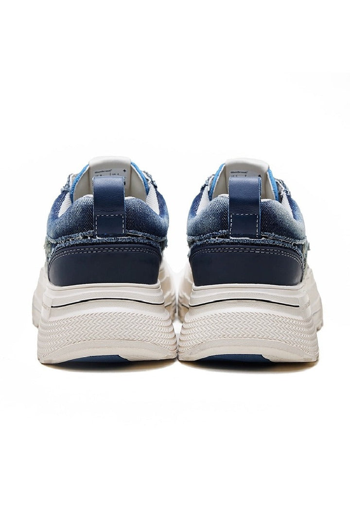 Denim Retro Canvas Low-Top Sneakers