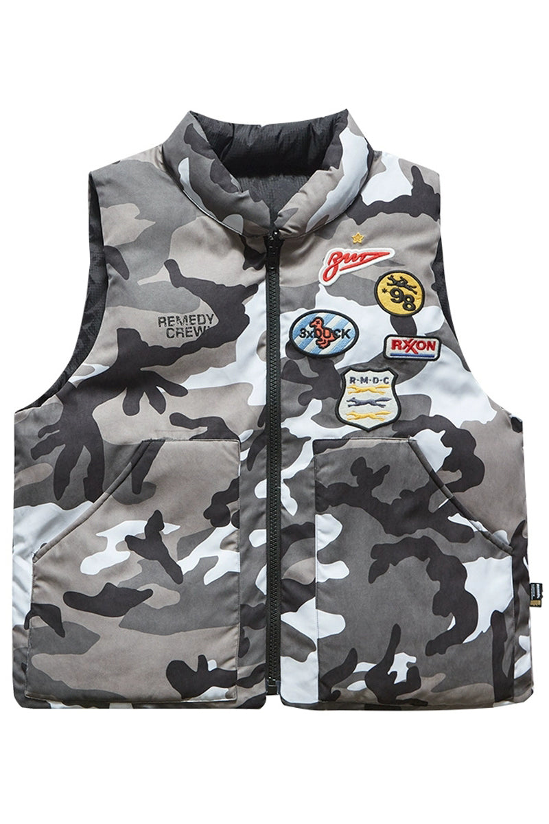 Reversible Camo Padded Vest