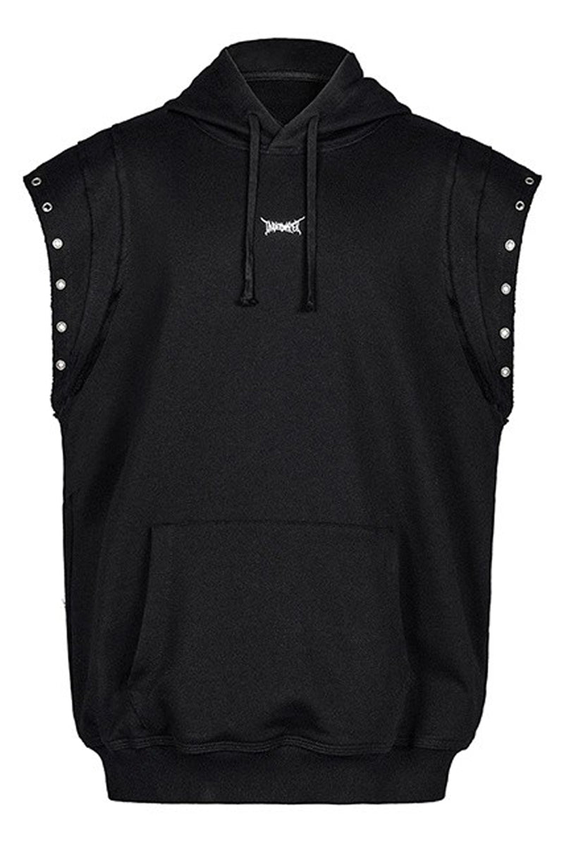 Inferno Edge Punk Sleeveless Hoodie