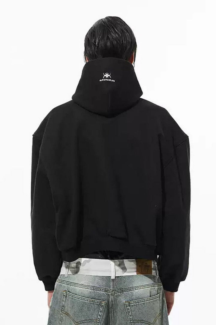 1000gsm Metal Detail Hooded Sweatshirt