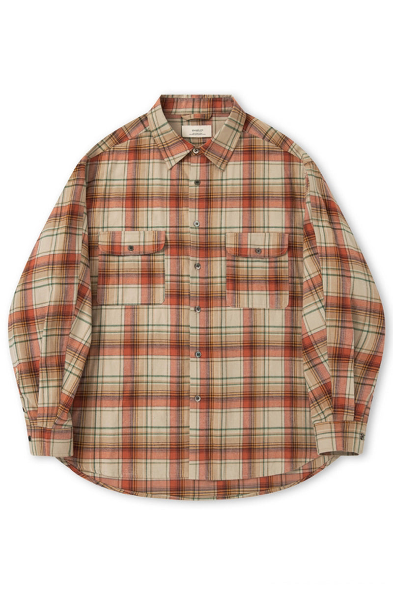 Japanese Fabric Brushed Plaid Shirt