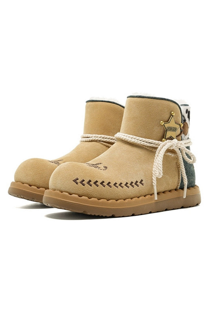 Sheriff Brown Platform Winter Boots