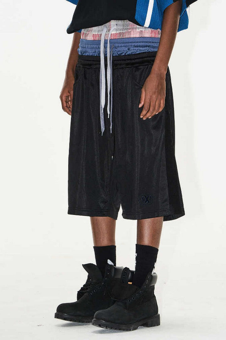 Multi Waistband Track Shorts