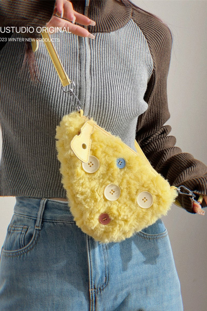 Cheese Peluche Mini Bag