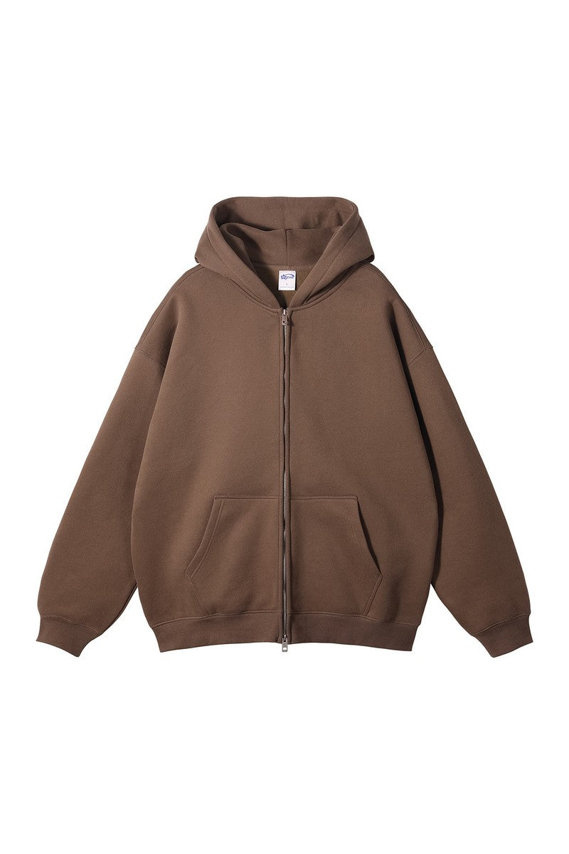 Fleece Zip Up Hoodie