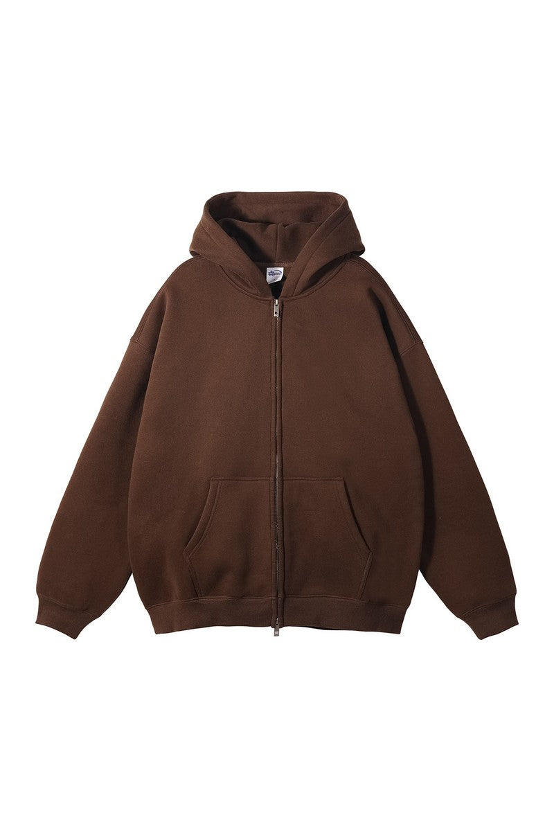 Fleece Zip Up Hoodie