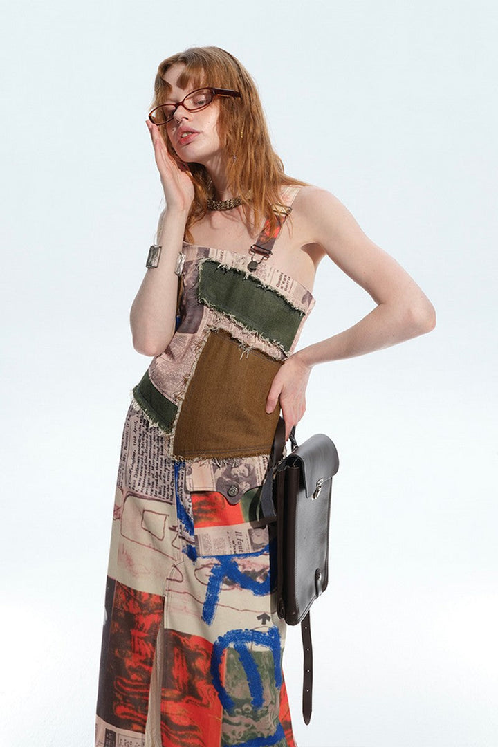 Newspaper Suspender Dress