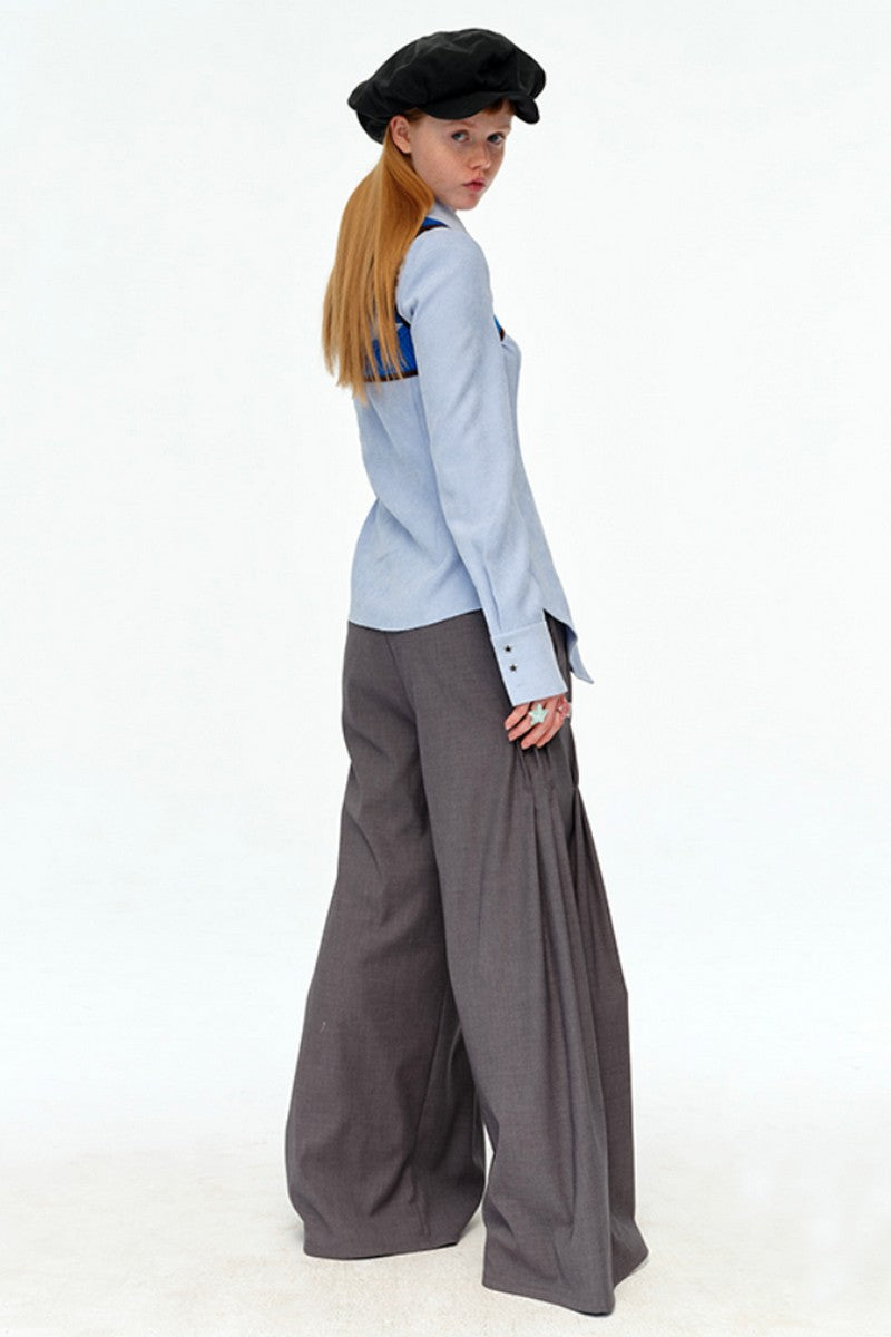 Low Waist Flared Trousers