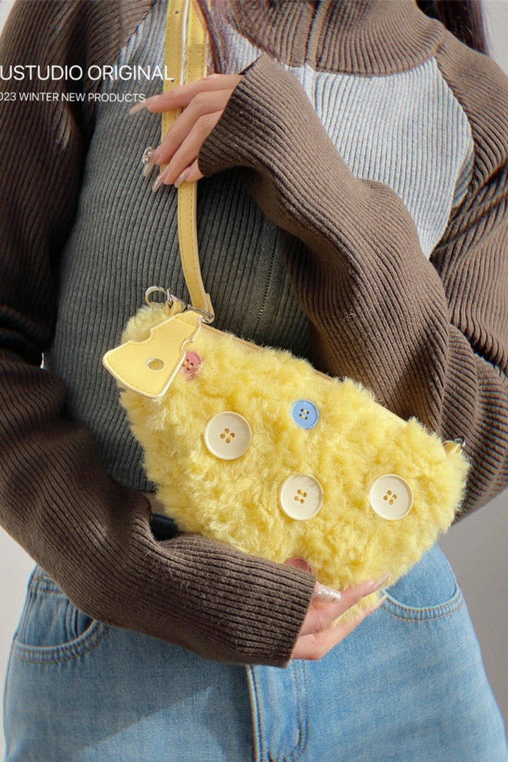 Cheese Peluche Mini Bag