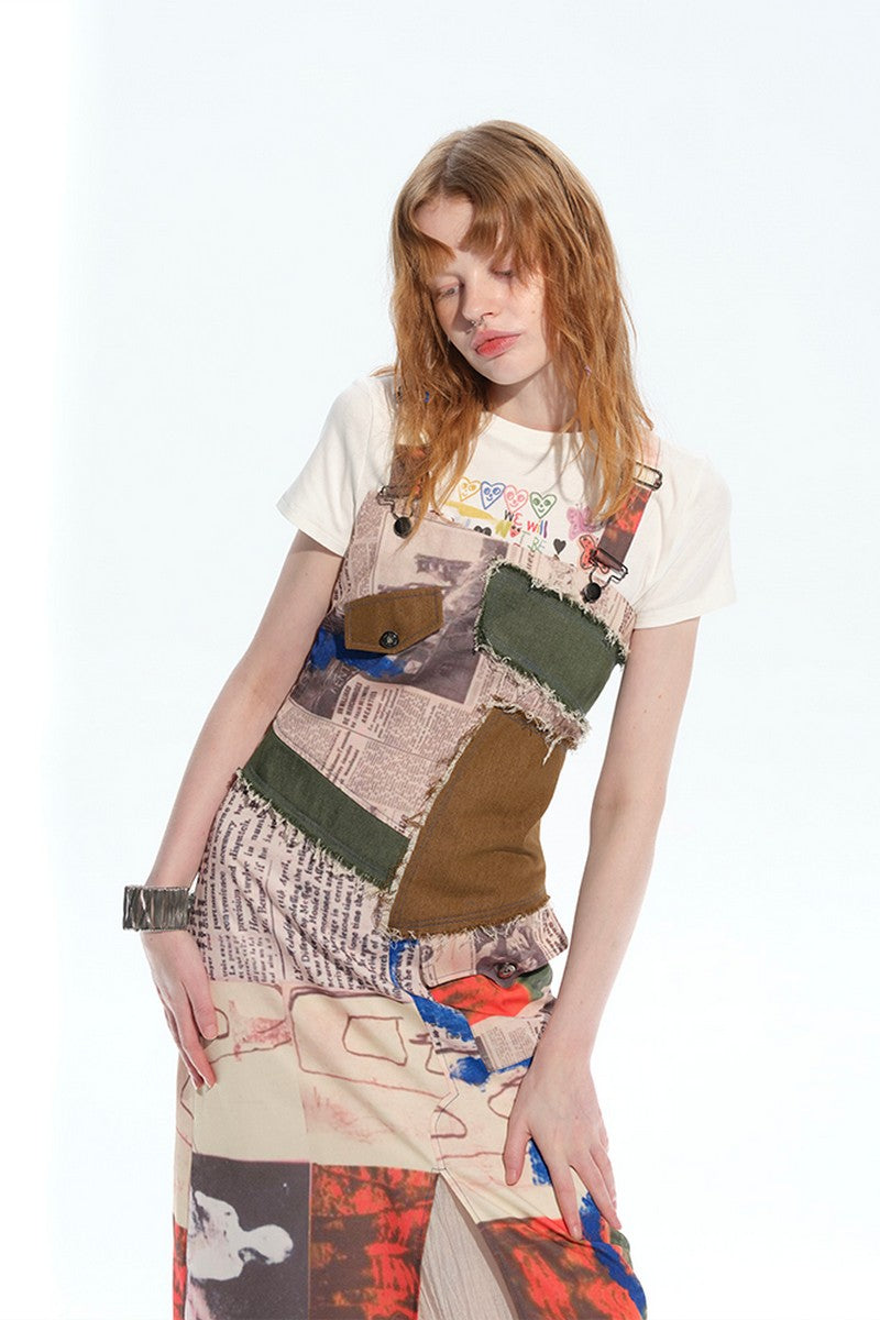 Newspaper Suspender Dress