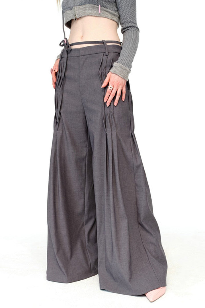 Low Waist Flared Trousers