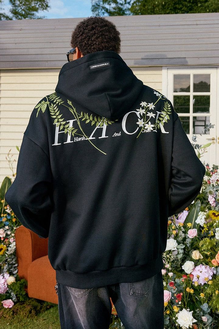 Brenches Embroidered Oversized Hoodie