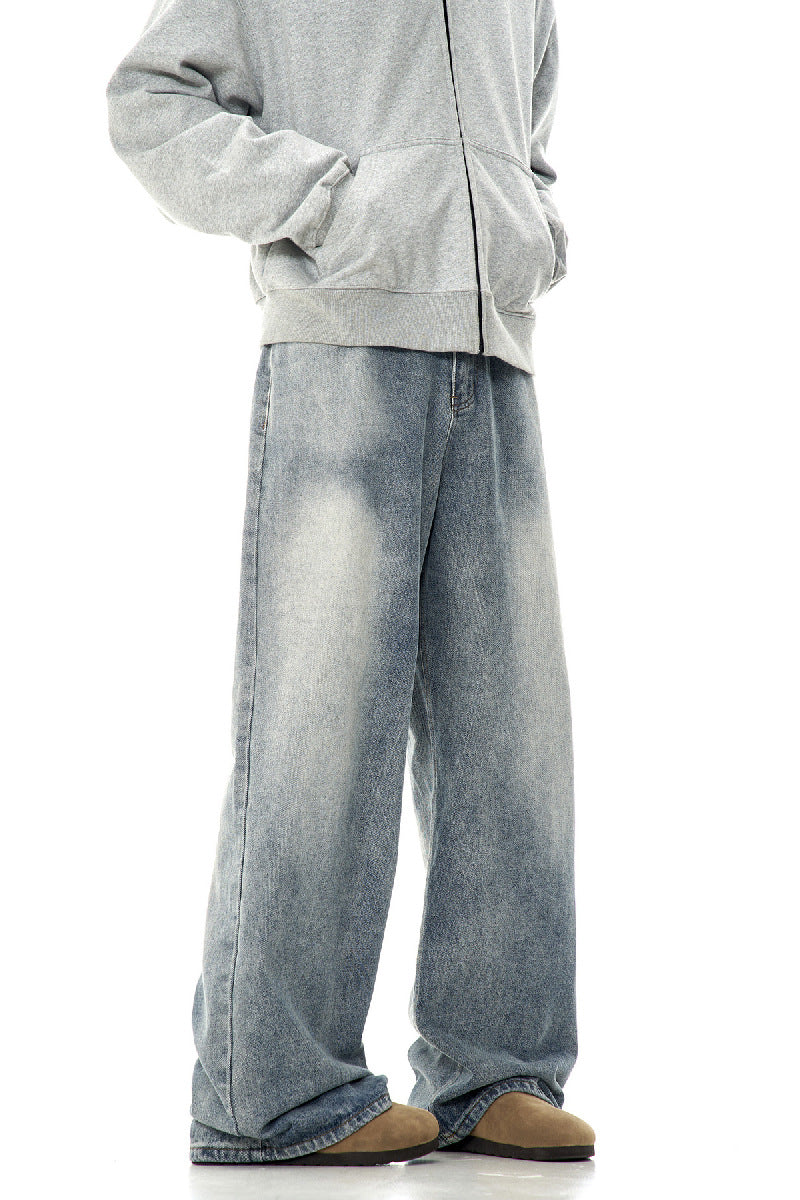 Retro Washed Oversized Jeans