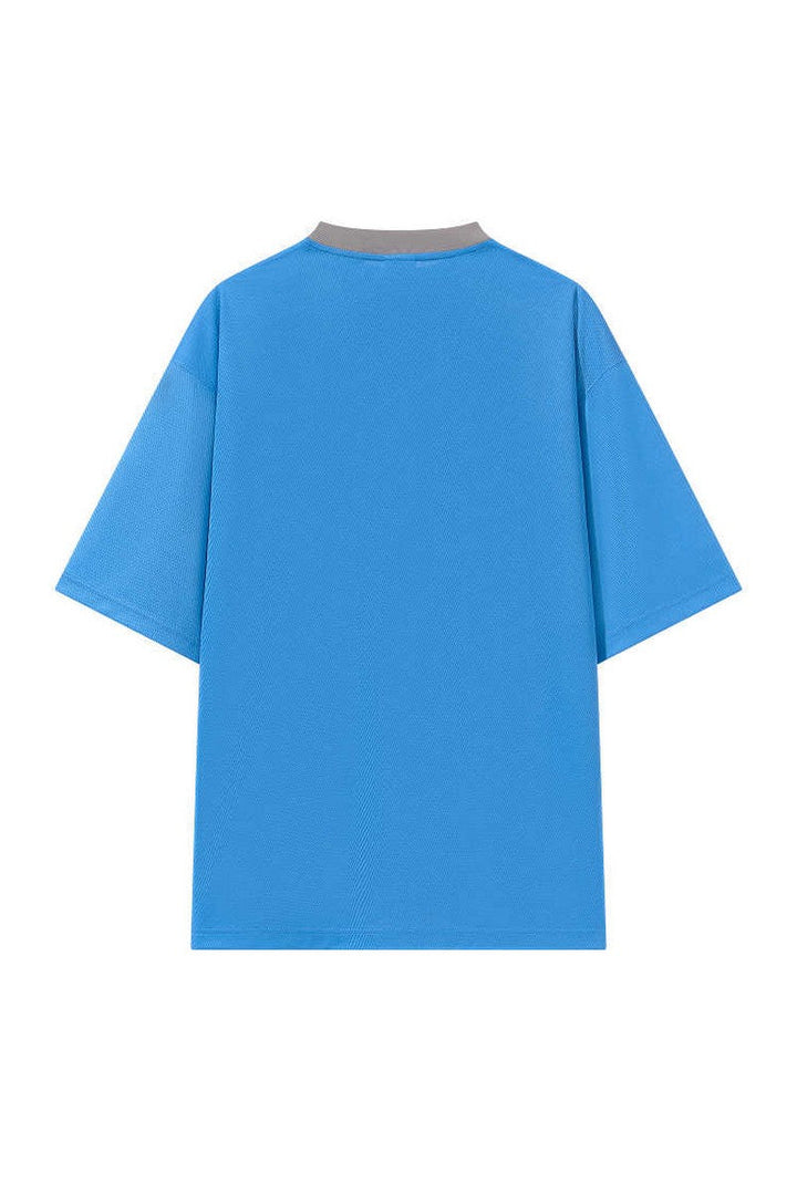 Contrast Double Collar Jersey Tee